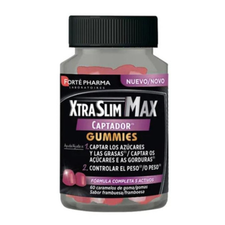Comprar Xtraslim Max Captador Sabor Frambuesa 60 Gummies
