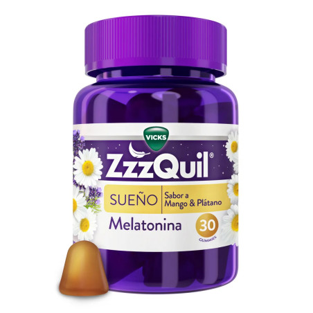 Comprar ZzzQuil Natura melatonina  sabor mango y plátano, 60 gominolas