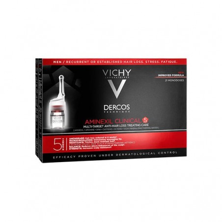 Comprar VICHY DERCOS AMINEXIL CLINICAL 5 ANTICAÍDA HOMBRE al mejor precio en Farmacia4Estaciones, tu farmacia online Comprar VICHY DERCOS AMINEXIL CLINICAL 5 ANTICAÍDA HOMBRE