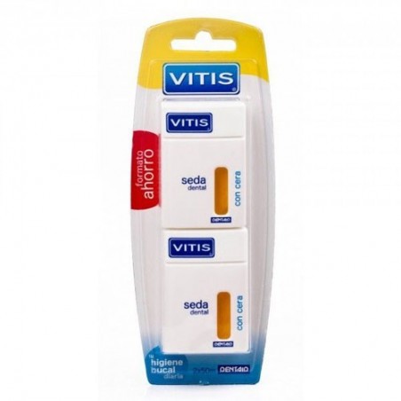 Comprar vitis seda dental con cera 50 m 2 uds duplo