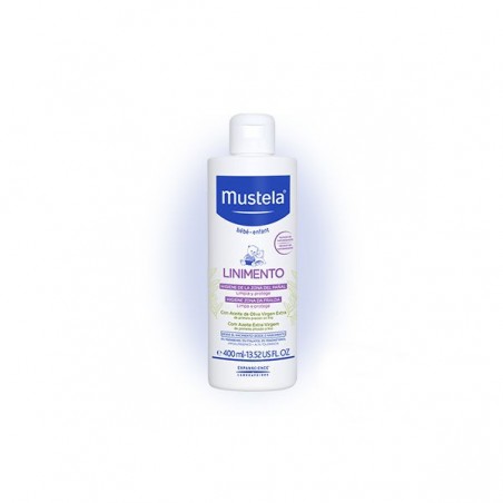 Comprar MUSTELA LINIMENTO BEBÉ 400 ML al mejor precio en Farmacia4Estaciones, tu farmacia online Comprar MUSTELA LINIMENTO BEBÉ 400 ML