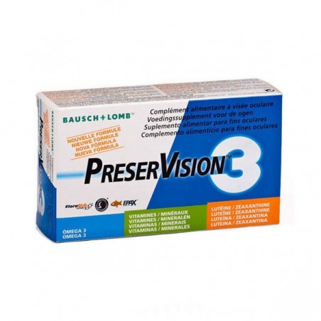 Comprar PRESERVISION 3 60 CAPS al mejor precio en Farmacia4Estaciones, tu farmacia online Comprar PRESERVISION 3 60 CAPS