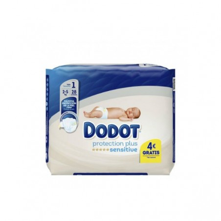 Dodot Dodot Sensitive Pañales de la talla 1, para niños de 2 a 5