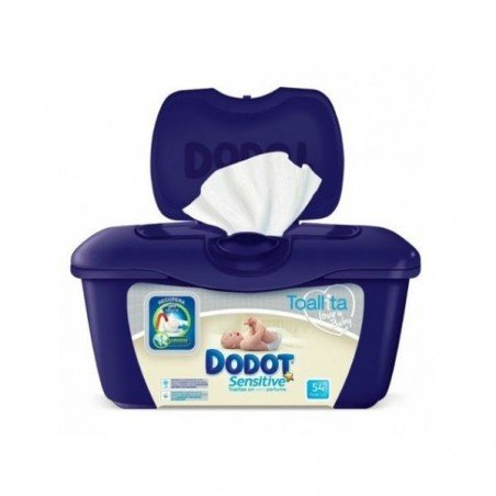 Comprar TOALLITAS DODOT SENSITIVE CAJA 54 UDS al mejor precio en Farmacia4Estaciones, tu farmacia online Comprar TOALLITAS DODOT SENSITIVE CAJA 54 UDS