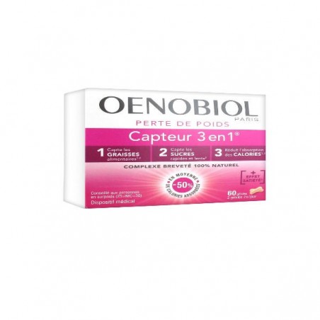Comprar OENOBIOL CAPTADOR 3 EN 1 - 60 CAPS al mejor precio en Farmacia4Estaciones, tu farmacia online Comprar OENOBIOL CAPTADOR 3 EN 1 - 60 CAPS
