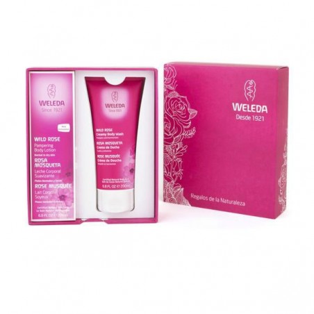 Comprar weleda pack rosa mosqueta leche corporal + crema ducha 200 ml