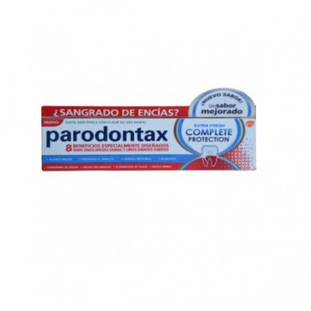 Comprar PARODONTAX EXTRA FRESH COMPLETA PROTECCIÓN 75 ML al mejor precio en Farmacia4Estaciones, tu farmacia online Comprar PARODONTAX EXTRA FRESH COMPLETA PROTECCIÓN 75 ML