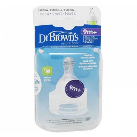 Comprar DR BROWNS TETINA SILICONA NIVEL 4 al mejor precio en Farmacia4Estaciones, tu farmacia online Comprar DR BROWNS TETINA SILICONA NIVEL 4
