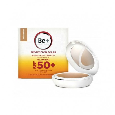 Comprar be+ maquillaje compacto spf 50 piel morena acabado mate 10g