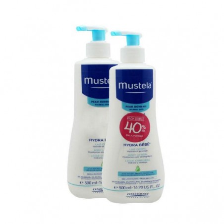 Comprar mustela duplo hydrabebé corporal 2 x 500 ml