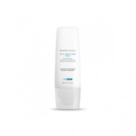Comprar SKINCEUTICALS NECK CHEST & HAND REPAIR 60 ML al mejor precio en Farmacia4Estaciones, tu farmacia online Comprar SKINCEUTICALS NECK CHEST & HAND REPAIR 60 ML