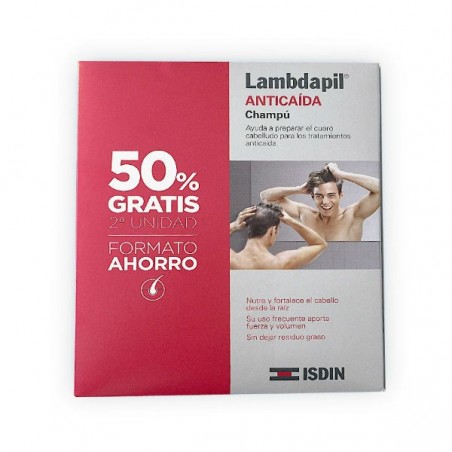 Comprar isdin lambdapil champú anticaída 2 x 200 ml