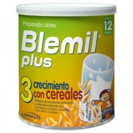 Comprar BLEMIL PLUS 3 CON CEREALES 800 G al mejor precio en Farmacia4Estaciones, tu farmacia online Comprar BLEMIL PLUS 3 CON CEREALES 800 G