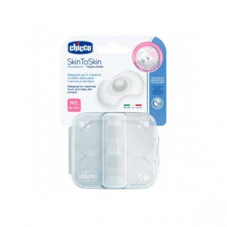 Comprar CHICCO PROTEGE PEZON SKINTOSKIN SILICONA T-M/L 2U al mejor precio en Farmacia4Estaciones, tu farmacia online Comprar CHICCO PROTEGE PEZON SKINTOSKIN SILICONA T-M/L 2U