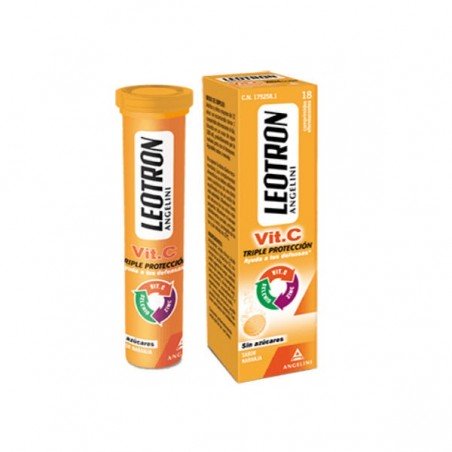 Comprar LEOTRON VITAMINA C 18 COMPRIMIDOS EFERVESCENTES al mejor precio en Farmacia4Estaciones, tu farmacia online Comprar LEOTRON VITAMINA C 18 COMPRIMIDOS EFERVESCENTES