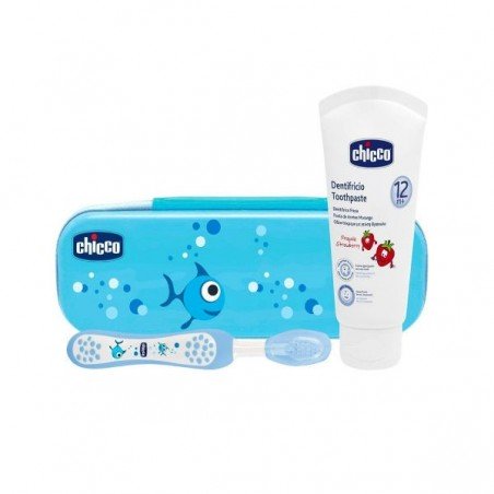 Comprar CHICCO SET CUIDADO ORAL PRIMEROS DIENTES AZUL al mejor precio en Farmacia4Estaciones, tu farmacia online Comprar CHICCO SET CUIDADO ORAL PRIMEROS DIENTES AZUL
