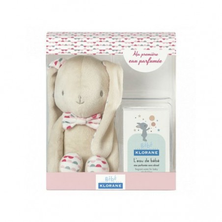 Comprar klorane bebe agua de colonia niña 50 ml con peluche rosa