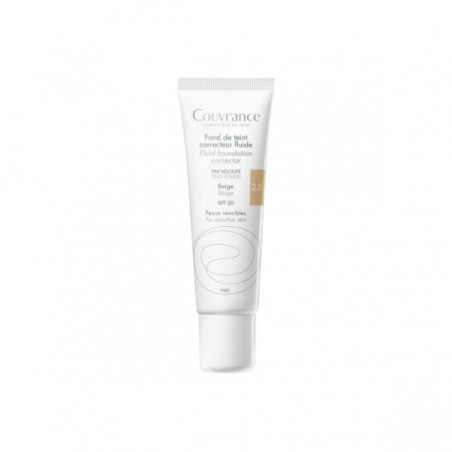 Comprar avene couvrance maquillaje fluido 2.5 beige 20 spf 30 ml