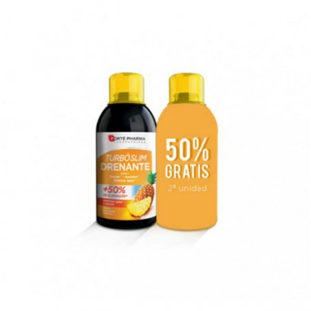 Comprar TURBOSLIM DRENANTE SABOR PIÑA 2 X 500 ML al mejor precio en Farmacia4Estaciones, tu farmacia online Comprar TURBOSLIM DRENANTE SABOR PIÑA 2 X 500 ML