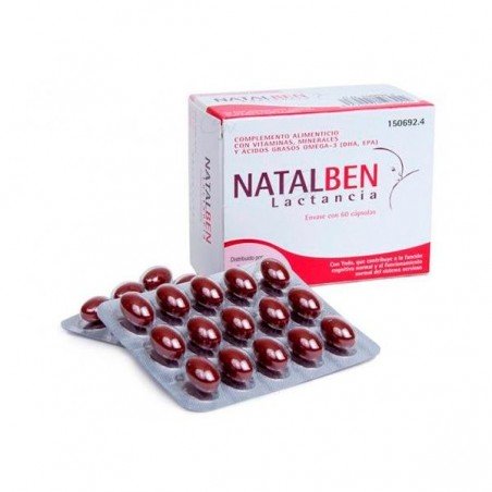 Comprar NATALBEN LACTANCIA 60 CAPS al mejor precio en Farmacia4Estaciones, tu farmacia online Comprar NATALBEN LACTANCIA 60 CAPS