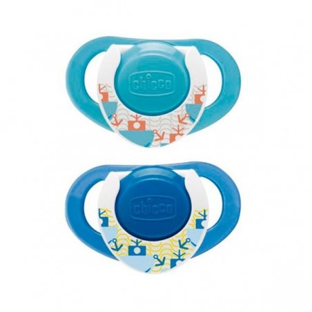 Comprar chupete caucho 12 m+ 2u azul al mejor precio en Farmacia4Estaciones, tu farmacia online Comprar chupete caucho 12 m+ 2u azul