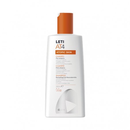 Comprar LETI AT-4 CHAMPÚ 250 ML al mejor precio en Farmacia4Estaciones, tu farmacia online Comprar LETI AT-4 CHAMPÚ 250 ML
