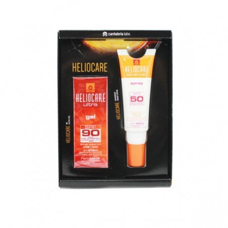 Comprar HELIOCARE ULTRA GEL SPF 90 + HELIOCARE SPRAY SPF 50 al mejor precio en Farmacia4Estaciones, tu farmacia online Comprar HELIOCARE ULTRA GEL SPF 90 + HELIOCARE SPRAY SPF 50