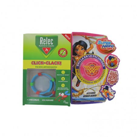 Comprar RELEC PULSERA CLICK-CLACK WONDER WOMAN al mejor precio en Farmacia4Estaciones, tu farmacia online Comprar RELEC PULSERA CLICK-CLACK WONDER WOMAN
