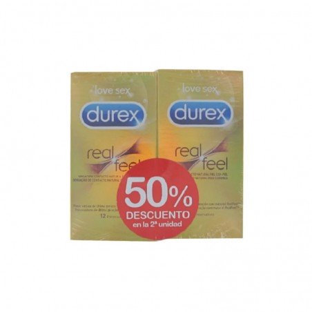 Comprar DUREX DUPLO REAL FEEL 2X12 UND al mejor precio en Farmacia4Estaciones, tu farmacia online Comprar DUREX DUPLO REAL FEEL 2X12 UND