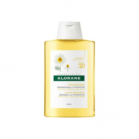 Comprar CHAMPÚ REFLEJOS DORADOS A LA CAMOMILA KLORANE 400 ML al mejor precio en Farmacia4Estaciones, tu farmacia online Comprar CHAMPÚ REFLEJOS DORADOS A LA CAMOMILA KLORANE 400 ML
