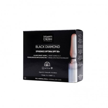 Comprar martiderm black diamond epigence optima spf50+ 10 ampollas