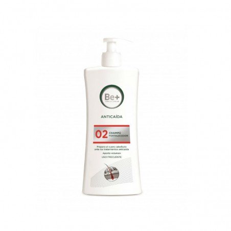Comprar BE + CHAMPÚ ANTICAÍDA FORTALECEDOR 500 ML al mejor precio en Farmacia4Estaciones, tu farmacia online Comprar BE + CHAMPÚ ANTICAÍDA FORTALECEDOR 500 ML