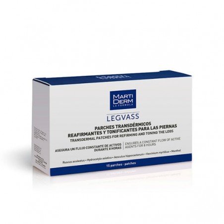 Comprar MARTIDERM LEGVASS PARCHES TRANSDÉRMICO 15 UDS al mejor precio en Farmacia4Estaciones, tu farmacia online Comprar MARTIDERM LEGVASS PARCHES TRANSDÉRMICO 15 UDS
