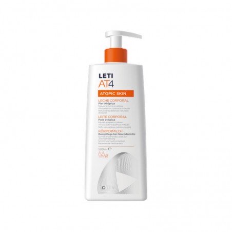 Comprar LETI AT-4 LECHE CORPORAL 500 ML al mejor precio en Farmacia4Estaciones, tu farmacia online Comprar LETI AT-4 LECHE CORPORAL 500 ML