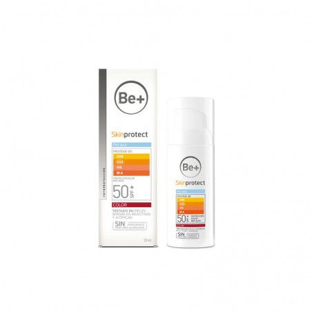 Comprar be+ skin protect piel seca color spf50+