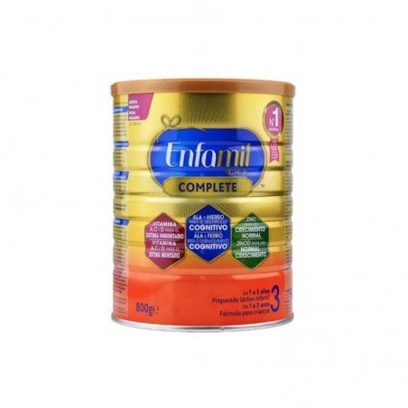 Comprar ENFAMIL 3 PREMIUM COMPLETE 800 G al mejor precio en Farmacia4Estaciones, tu farmacia online Comprar ENFAMIL 3 PREMIUM COMPLETE 800 G