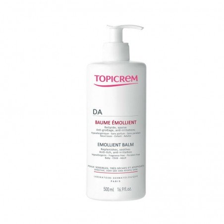 Comprar TOPICREM DA BÁLSAMO EMOLIENTE 500 ML al mejor precio en Farmacia4Estaciones, tu farmacia online Comprar TOPICREM DA BÁLSAMO EMOLIENTE 500 ML