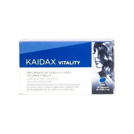 Comprar KAIDAX VITALITY 36 CÁPSULAS al mejor precio en Farmacia4Estaciones, tu farmacia online Comprar KAIDAX VITALITY 36 CÁPSULAS