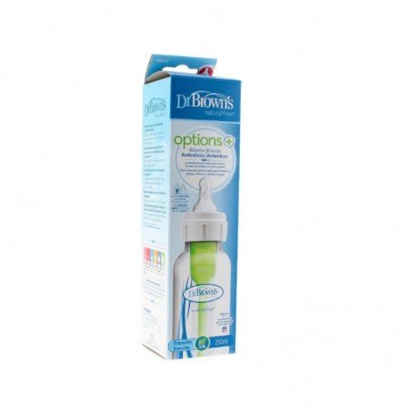Comprar DR BROWNS OPTIONS + BIBERON ESTRECHO 250 ML al mejor precio en Farmacia4Estaciones, tu farmacia online Comprar DR BROWNS OPTIONS + BIBERON ESTRECHO 250 ML