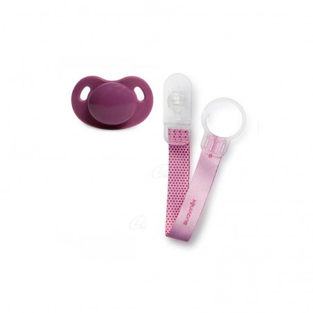 Comprar chupete dental silicona +6 m broche de cinta