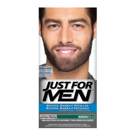 Comprar just for men bigote y barba moreno