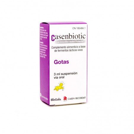 Comprar CASENBIOTIC GOTAS 3 ML SUSPENSIÓN al mejor precio en Farmacia4Estaciones, tu farmacia online Comprar CASENBIOTIC GOTAS 3 ML SUSPENSIÓN