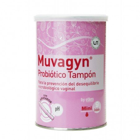 Comprar MUVAGYN PROBIÓTICO TAMPÓN MINI 9 UDS al mejor precio en Farmacia4Estaciones, tu farmacia online Comprar MUVAGYN PROBIÓTICO TAMPÓN MINI 9 UDS