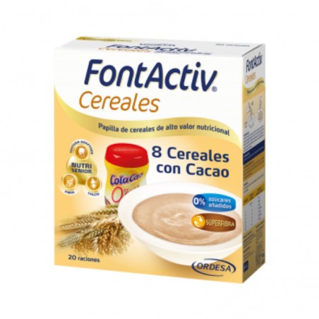 Comprar fontactiv 8 cereales con cacao 600 g