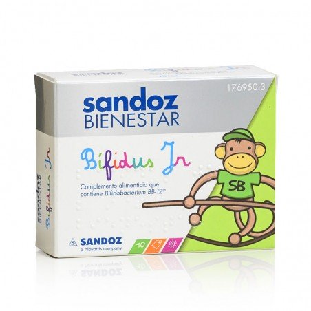 Comprar SANDOZ BIENESTAR BÍFIDUS JR 10 SOBRES al mejor precio en Farmacia4Estaciones, tu farmacia online Comprar SANDOZ BIENESTAR BÍFIDUS JR 10 SOBRES