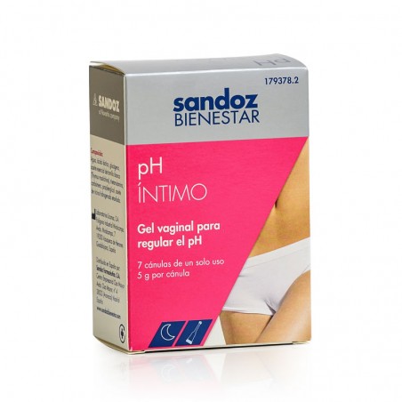 Comprar sandoz bienestar ph íntimo 7 cánulas