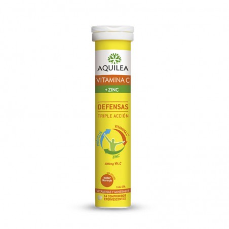 Comprar AQUILEA VITAMINA C + ZINC 14 COMPRIMIDOS EFERVESCENTES al mejor precio en Farmacia4Estaciones, tu farmacia online Comprar AQUILEA VITAMINA C + ZINC 14 COMPRIMIDOS EFERVESCENTES