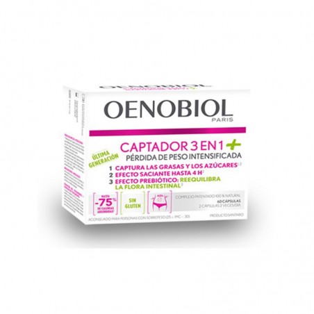 Comprar oenobiol captador 3 en 1 plus 60 cápsulas