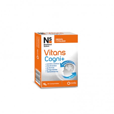 Comprar NS VITANS COGNI+ 30 COMPRIMIDOS al mejor precio en Farmacia4Estaciones, tu farmacia online Comprar NS VITANS COGNI+ 30 COMPRIMIDOS