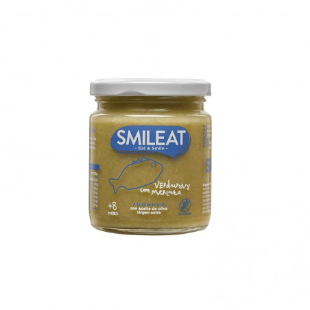 Comprar smileat tarrito eco verduras con merluza 230 g